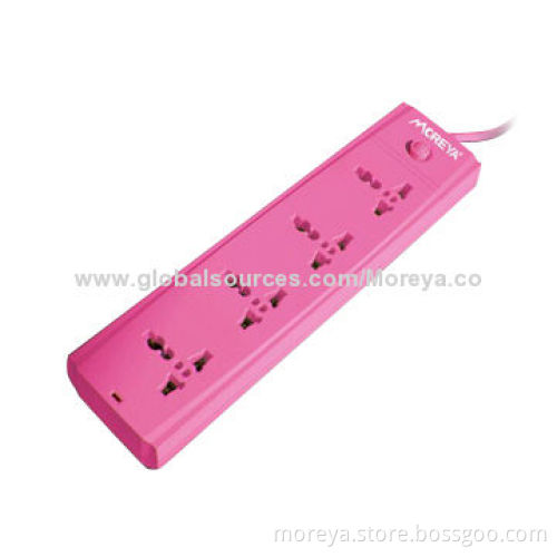 Universal Standard Power Strip, One Switch Control and 4-gang